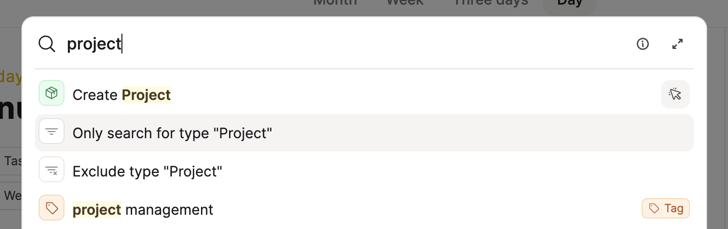filter search result