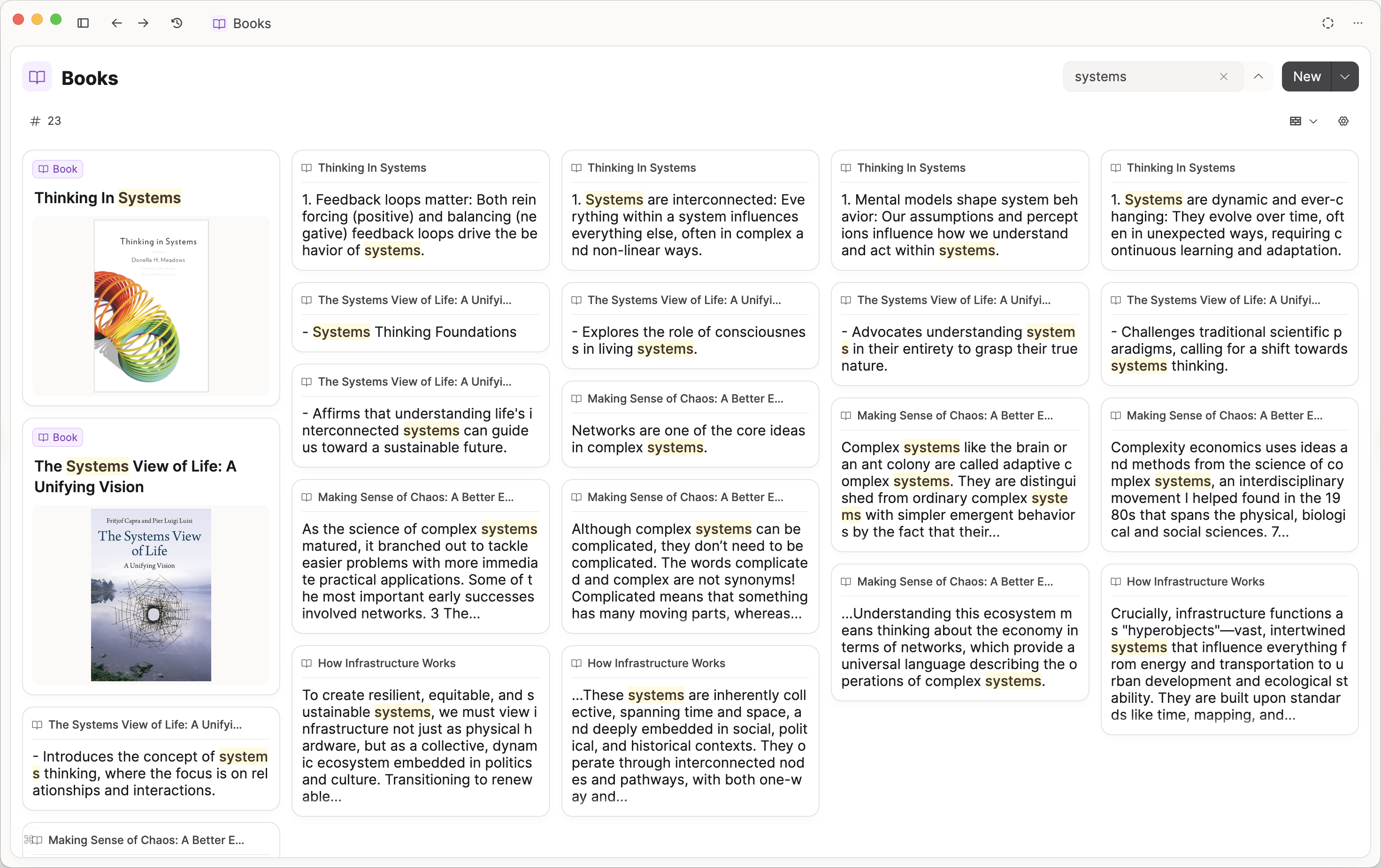 object dashboard search