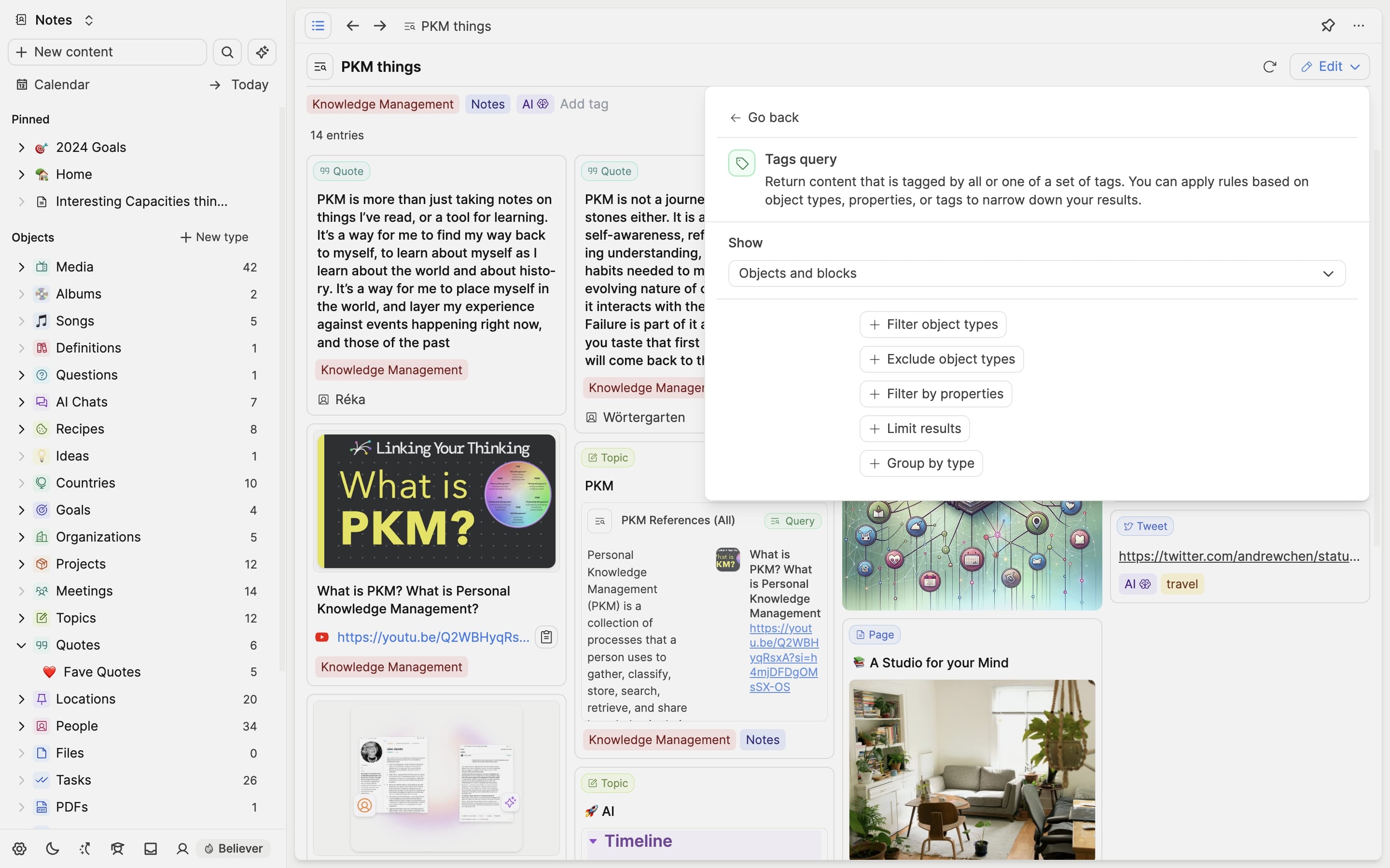 PKM Tag Query