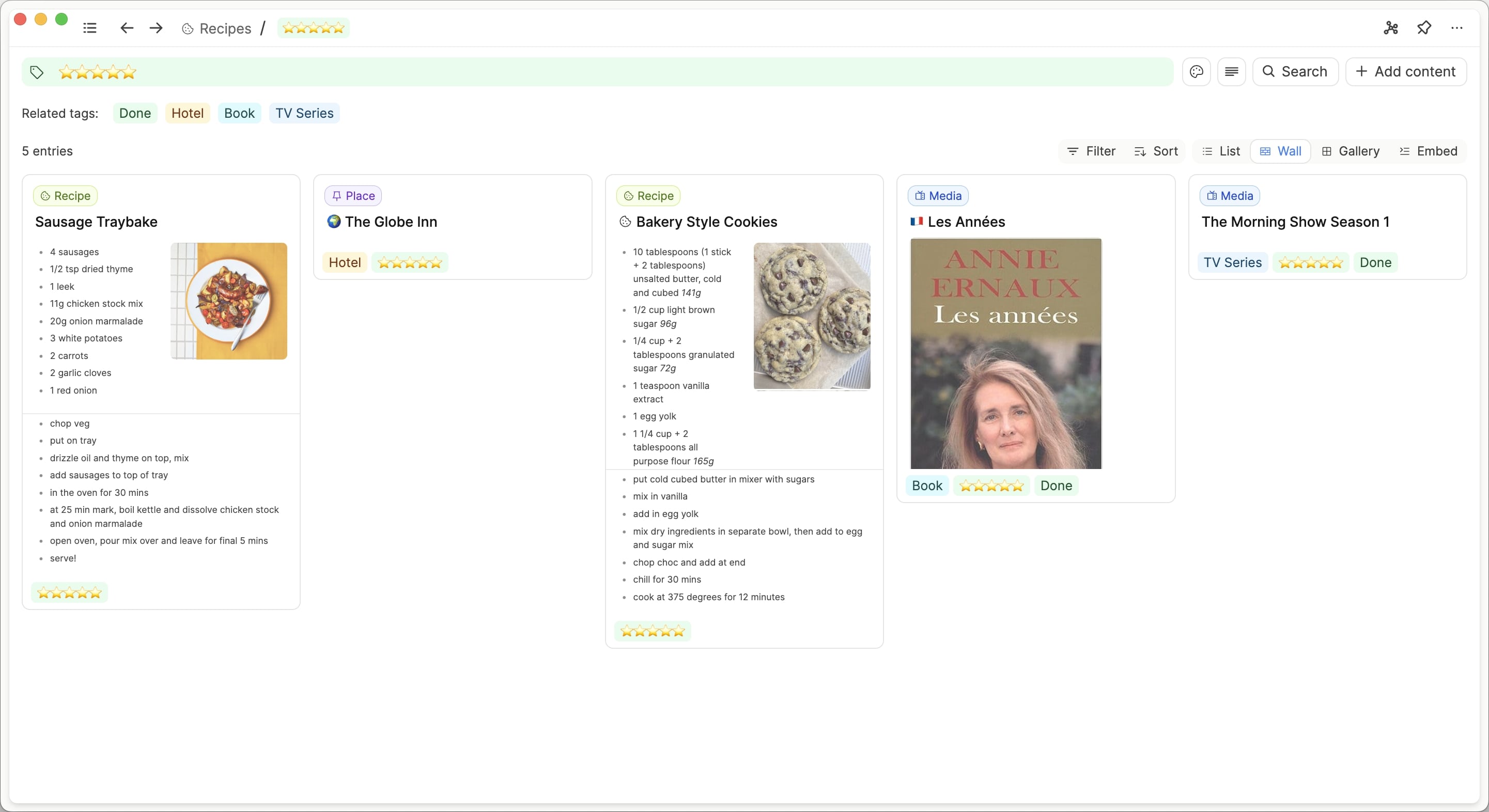tags v collections image