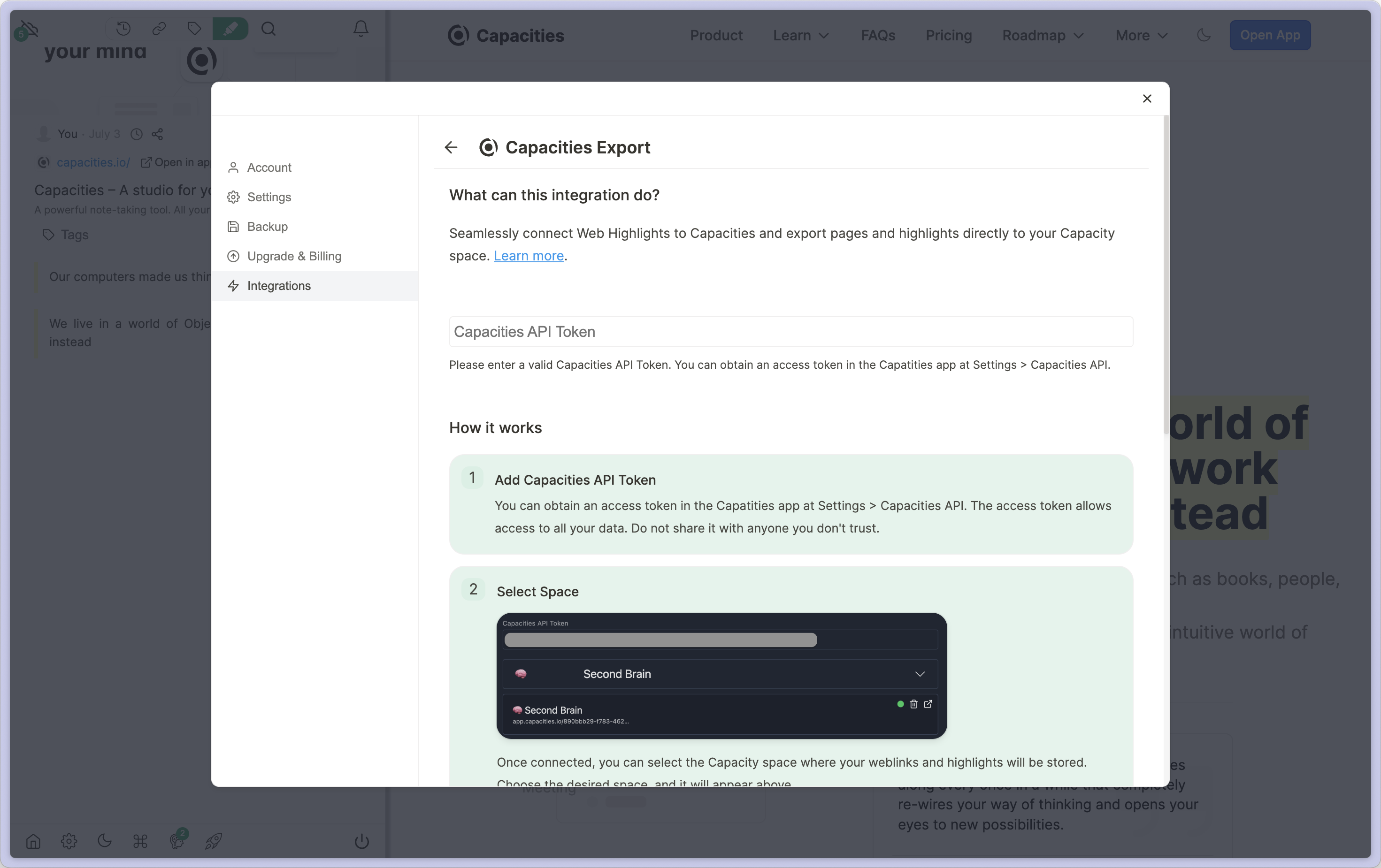 add api token