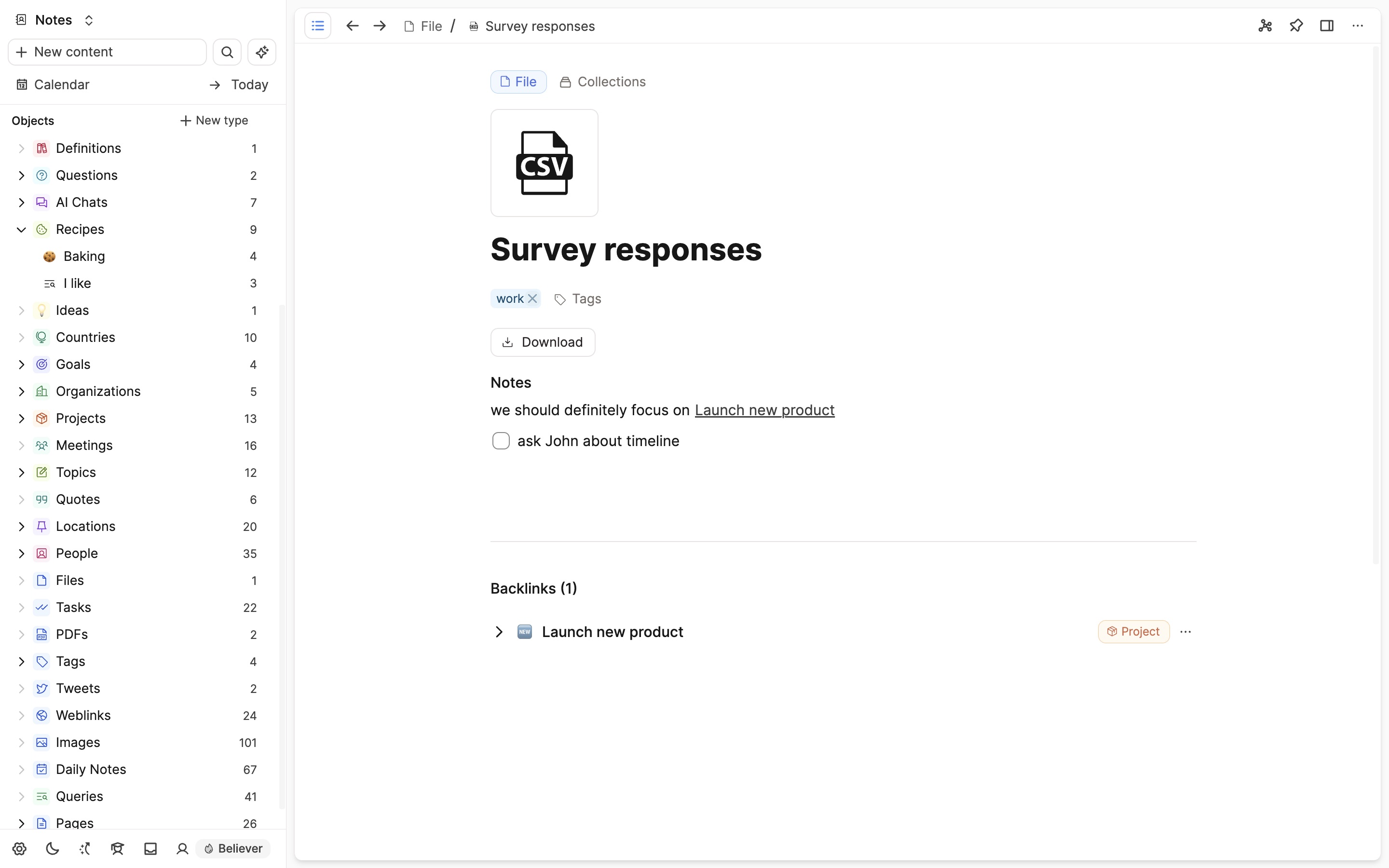 Working with files